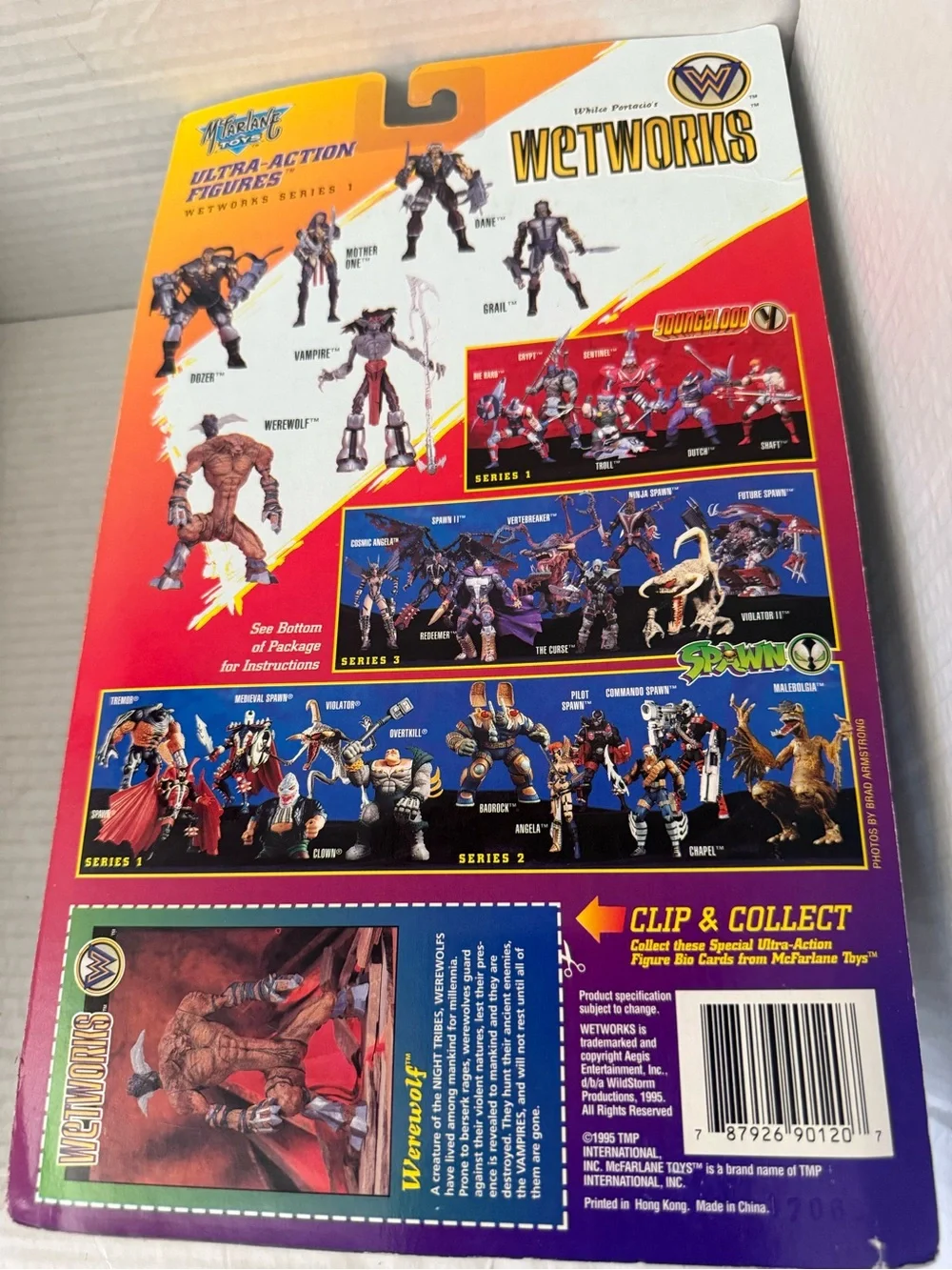 McFarlane Toys Wetworks Series 1 Werewolf LIMITED PUZZLE ZOO EXCL 1996 NIB NM/MT